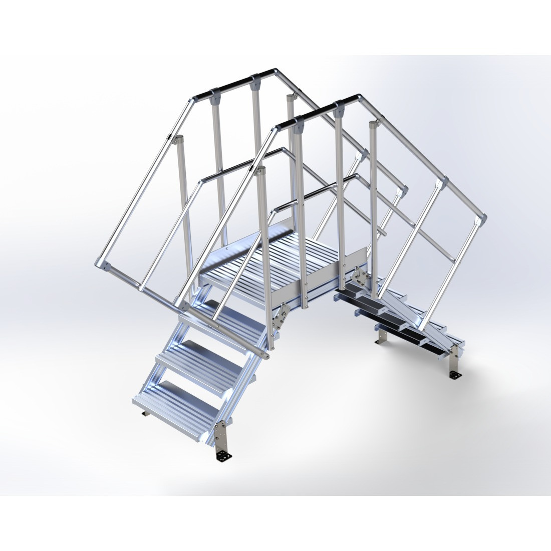 Passerelle de franchissement en kit PFK 45° Longueur 800 mm