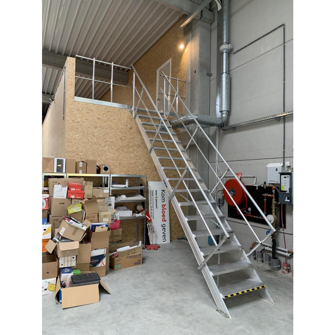 Escalier industriel 45° Largeur 600 mm