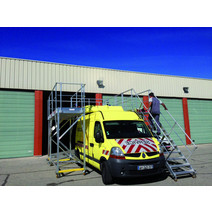 Plate-forme roulante maintenance camions