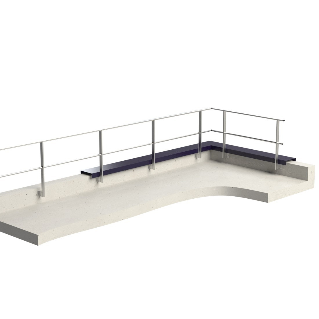 Garde-corps FASTGUARD fixation en applique déporté