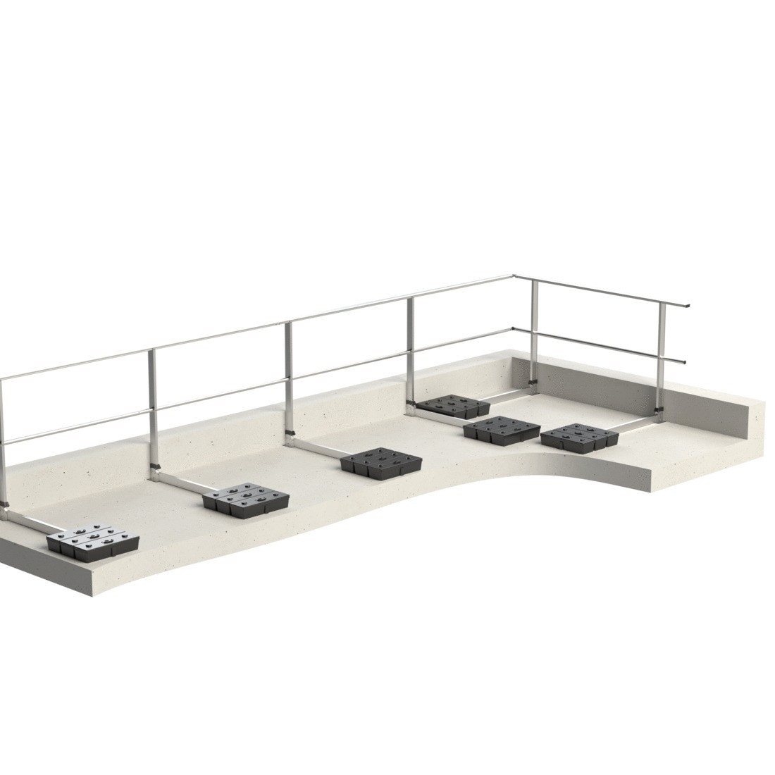 Garde-corps autoportant droit FASTGUARD