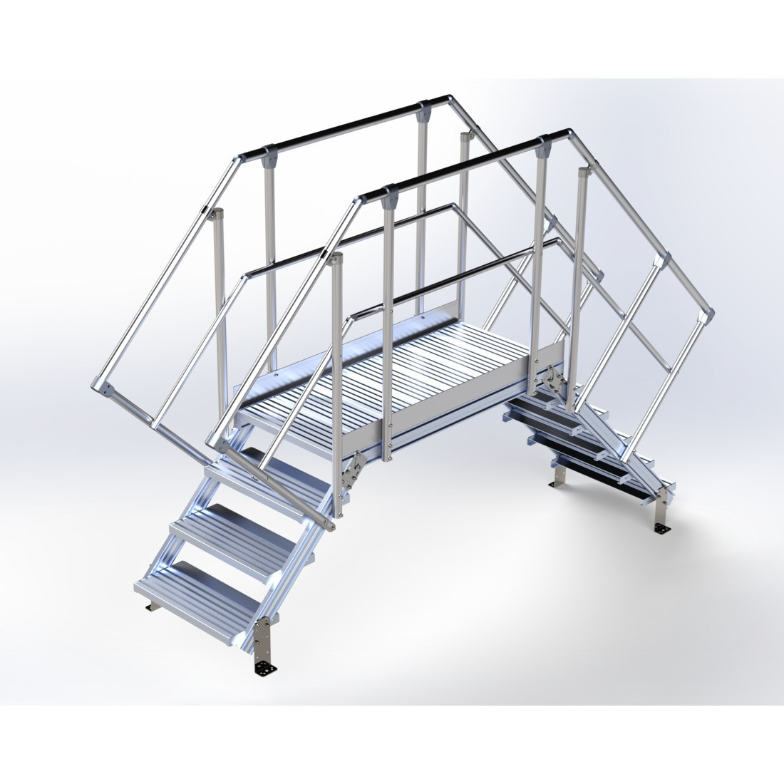 Passerelle de franchissement en kit PFK 45° Longueur 1400 mm